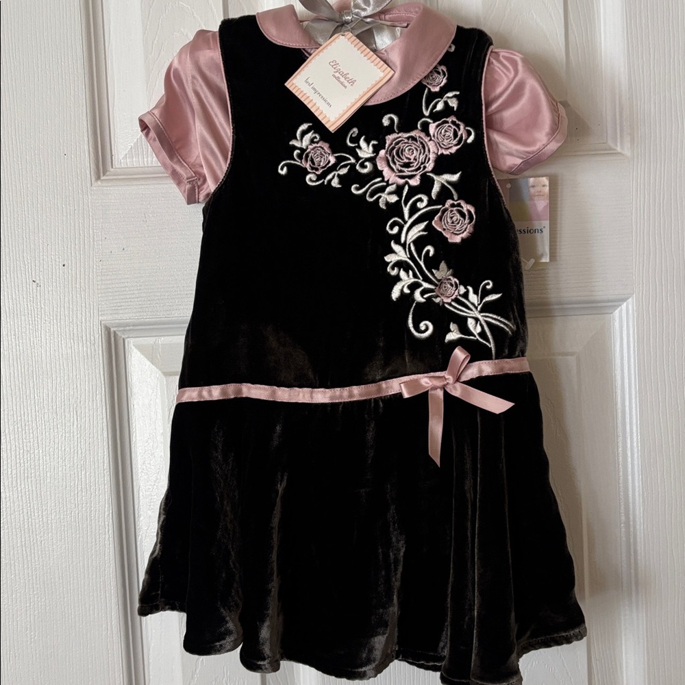 Dress jumper & blouse infant girls size 12 months First Impressions 82% rayon